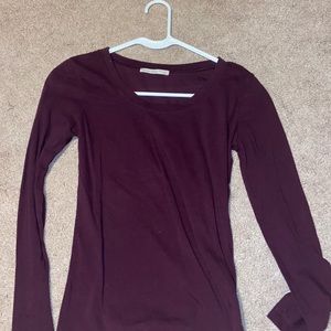 Long sleep purple shirt